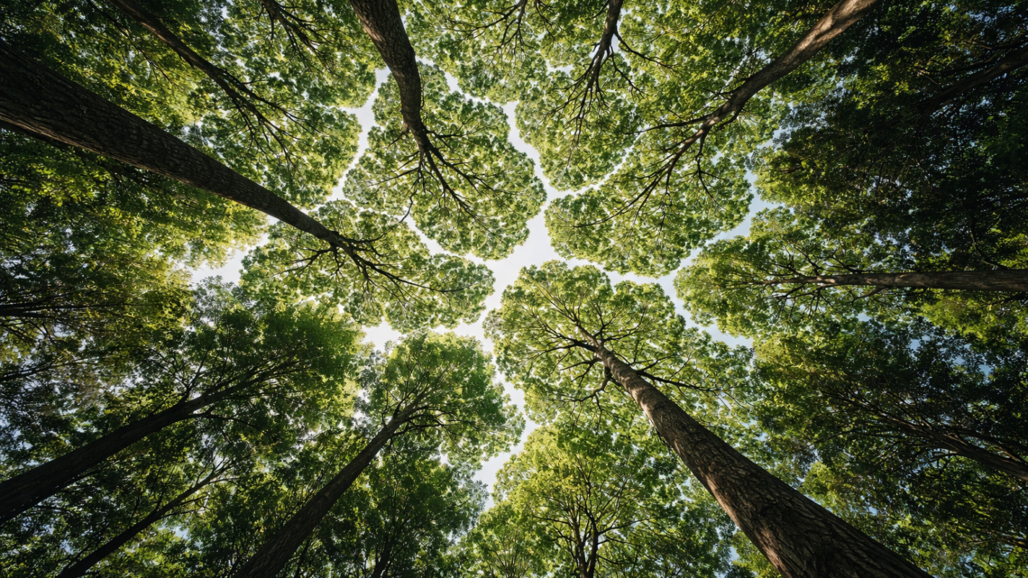 La timidez de los árboles: Un misterio que embellece el aire